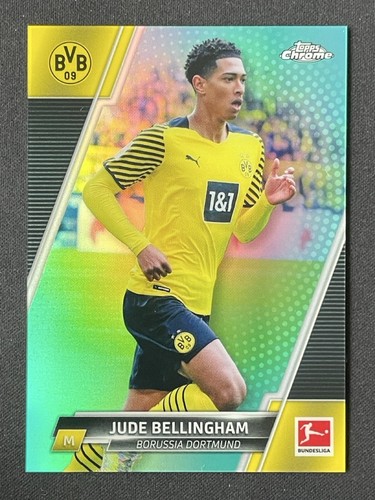 Jude Bellingham 2021 Topps Chrome Aqua Refractor /275