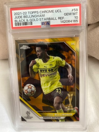 Jude Bellingham 2021 Topps Chrome Black Gold Starball /30