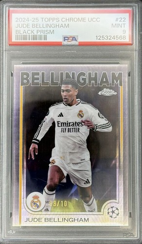 Jude Bellingham 2024 Topps Chrome Black Prism /10