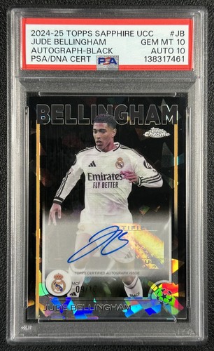 Jude Bellingham 2024 Topps Chrome Black Refractor /10