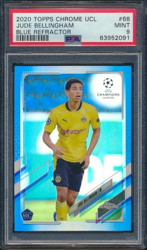 Jude Bellingham 2020 Topps Chrome Blue Refractor