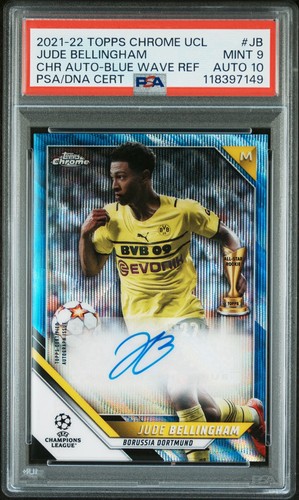 Jude Bellingham 2021 Topps Chrome Blue Wave /75