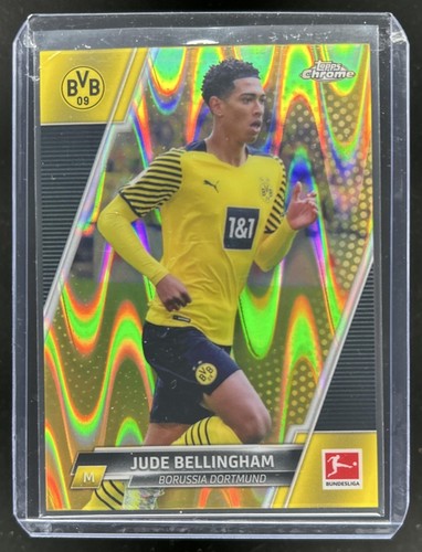 Jude Bellingham 2021 Topps Chrome Bundesliga Gold RayWave Refractor #31