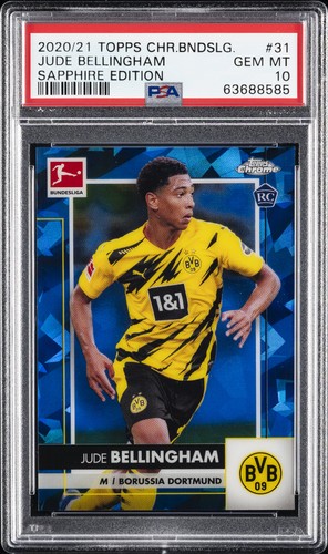 Jude Bellingham 2020 Topps Chrome Bundesliga Sapphire