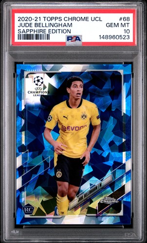 Jude Bellingham 2020 Topps Chrome Champions League Sapphire Edition
