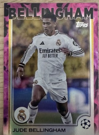 Jude Bellingham 2024 Topps Chrome Magenta Refractor /75