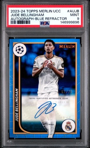 Jude Bellingham 2023 Topps Chrome Merlin Blue /75