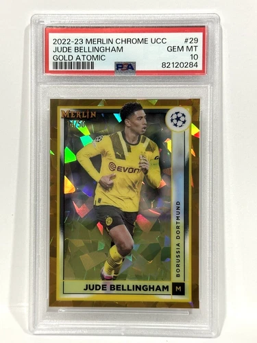 Jude Bellingham 2023 Topps Chrome Merlin Chrome Gold Atomic /50