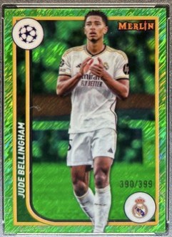 Jude Bellingham 2023 Topps Chrome Merlin Green Shimmer Refractor /399