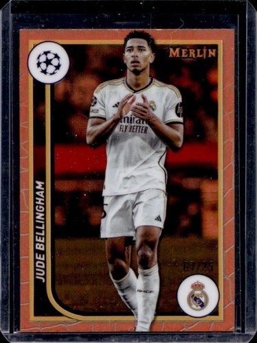 Jude Bellingham 2023 Topps Chrome Merlin Orange Refractor /25