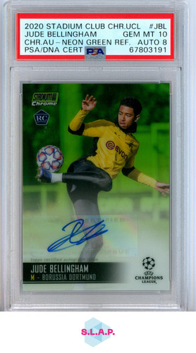 Jude Bellingham 2020 Topps Chrome Neon 86/99