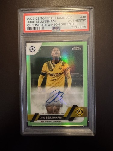 Jude Bellingham 2023 Topps Chrome Neon Green /99