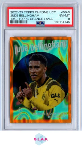 Jude Bellingham 2022 Topps Chrome Orange Lava