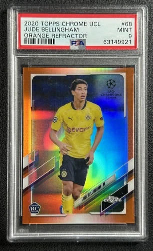 Jude Bellingham 2021 Topps Chrome Orange Refractor /25
