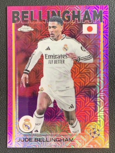 Jude Bellingham 2024 Topps Chrome Pink Mojo /125
