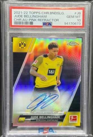 Jude Bellingham 2021 Topps Chrome Pink Refractor /75
