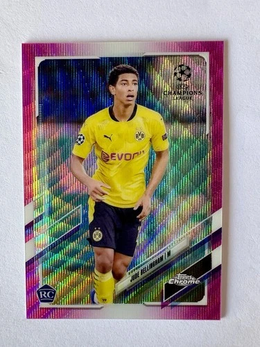 Jude Bellingham 2021 Topps Chrome Pink Wave Refractor #68
