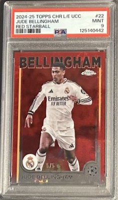 Jude Bellingham 2024 Topps Chrome Red Starball /5