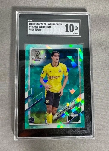 Jude Bellingham 2020 Topps Chrome Sapphire Aqua /150