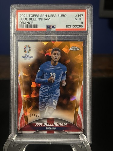 Jude Bellingham 2024 Topps Chrome Sapphire Euro Orange /25