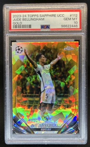 Jude Bellingham 2024 Topps Chrome Sapphire Gold Refractor /50