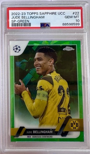 Jude Bellingham 2022 Topps Chrome Sapphire Green Refractor /70