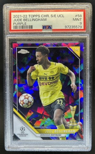 Jude Bellingham 2021 Topps Chrome Sapphire Purple Refractor /25