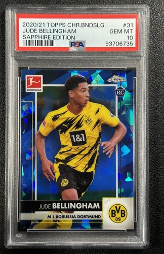Jude Bellingham 2020 Topps Chrome Sapphire Sapphire Refractor /35