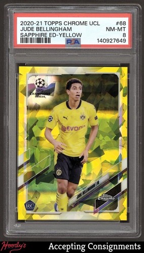 Jude Bellingham 2021 Topps Chrome Sapphire Yellow /99