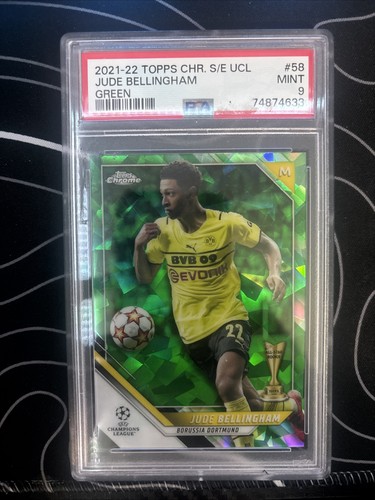 Jude Bellingham 2021 Topps Chrome UCL Green