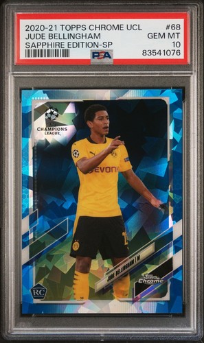 Jude Bellingham 2020 Topps Chrome UCL Sapphire