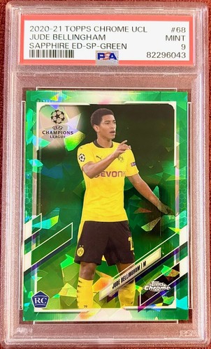 Jude Bellingham 2020 Topps Chrome UCL Sapphire /75