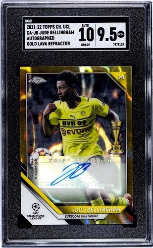 Jude Bellingham 2021 Topps Chrome UCL True Gold