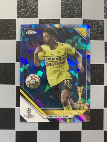 Jude Bellingham 2021 Topps Chrome UCL Zaffiro