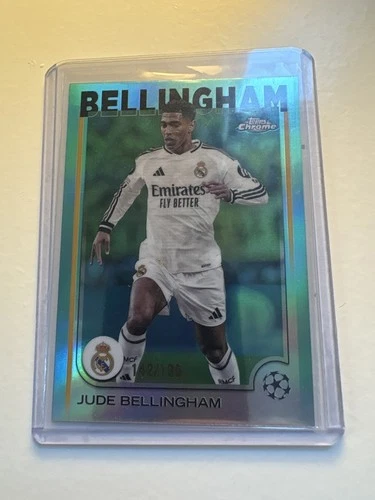 Jude Bellingham 2024 Topps Chrome UEFA Aqua Prism Refractor /199