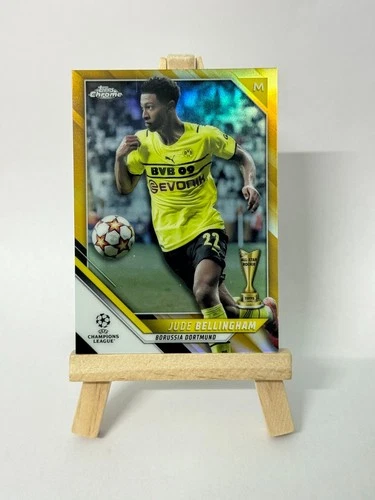 Jude Bellingham 2021 Topps Chrome UEFA Champions League Gold Refractor /50