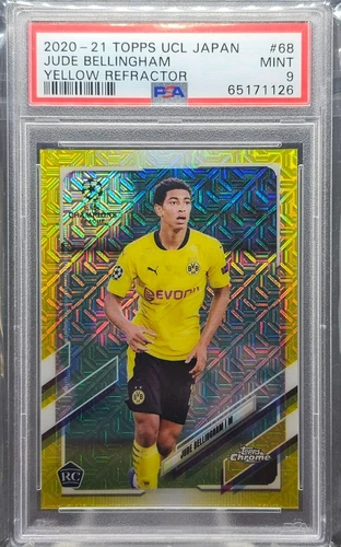 Jude Bellingham 2020 Topps Chrome Yellow Mojo /150