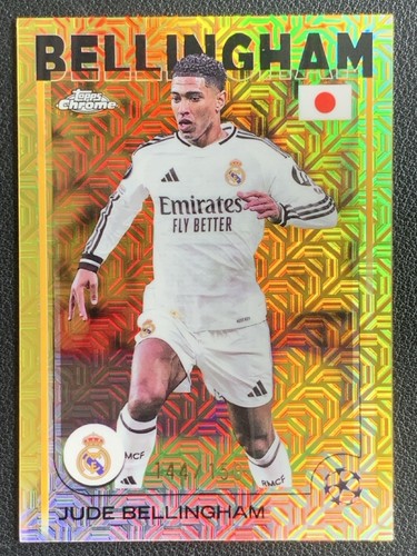 Jude Bellingham 2024 Topps Chrome Yellow Mojo /150