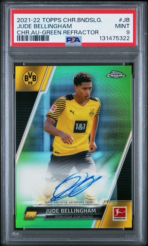 Jude Bellingham 2021 Topps Cromo Bundesliga Verde /99
