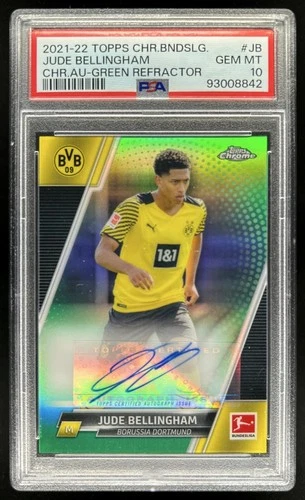 Jude Bellingham 2021 Topps Cromo Bundesliga Verde Refractor /99