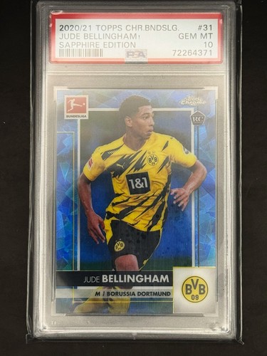 Jude Bellingham 2020 Topps Cromo Bundesliga Zafiro