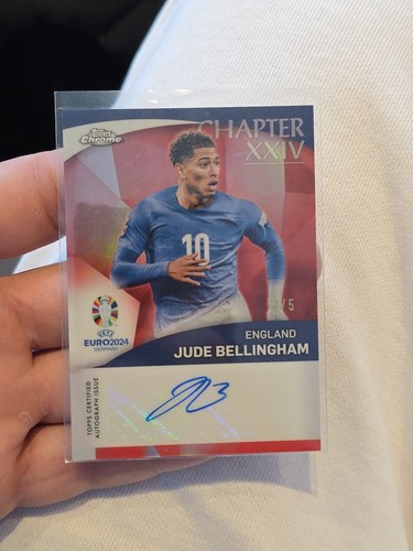 Jude Bellingham 2024 Topps Cromo Capítulo XXIV Rojo /5