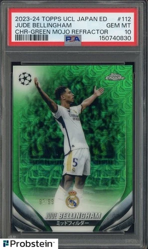 Jude Bellingham 2023 Topps Cromo UCL Verde Mojo /99