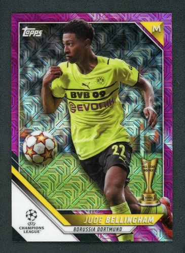 Jude Bellingham 2022 Topps Cromo UEFA Champions League Mojo Rosa /125