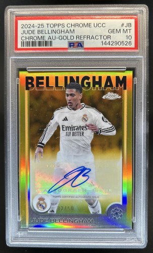 Jude Bellingham 2024 Topps Cromo UEFA Gold Refractor /50