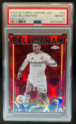 Jude Bellingham 2024 Topps Cromo UEFA Rojo Lava Refractor /5