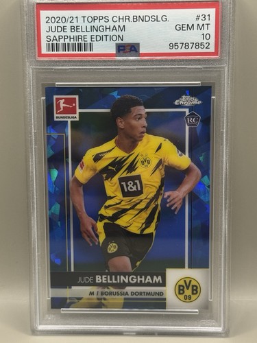 Jude Bellingham 2020 Topps Cromo Zafiro Sapphire