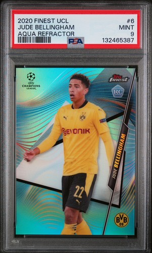 Jude Bellingham 2020 Topps Finest Aqua /75