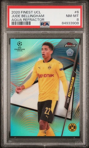 Jude Bellingham 2020 Topps Finest Aqua Refractor /75
