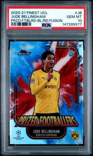 Jude Bellingham 2020 Topps Finest Blue Red /45